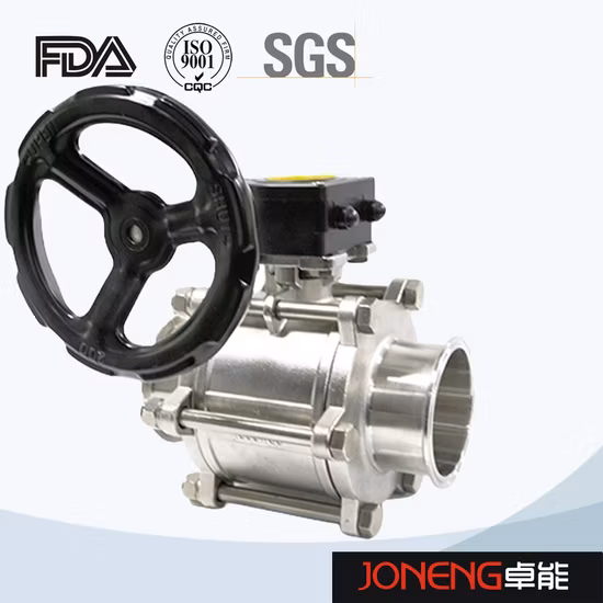 Robinets à tournant sphérique haute pression sanitaires en acier inoxydable