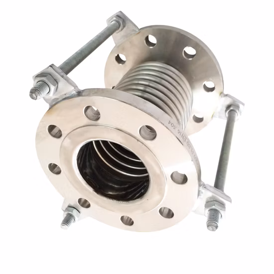 Joint de dilatation à soufflet métallique avec extrémité à bride