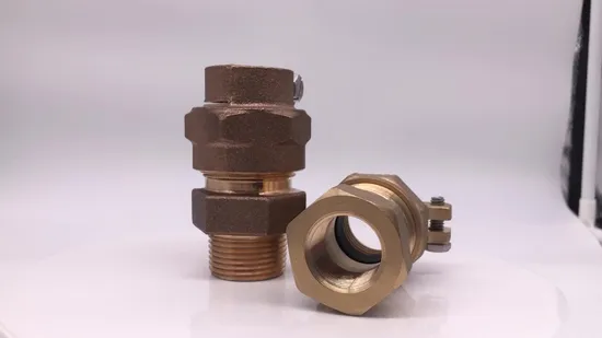 Joint de dilatation en étoile de compteur d'eau en bronze personnalisé en usine de la Chine